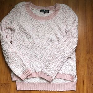 Baby Pink Popcorn Sweater
